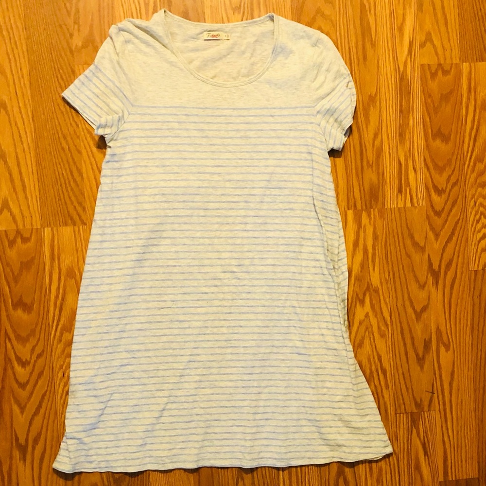 Faherty Nolita Swing Dress - Blue Sailor Stripe